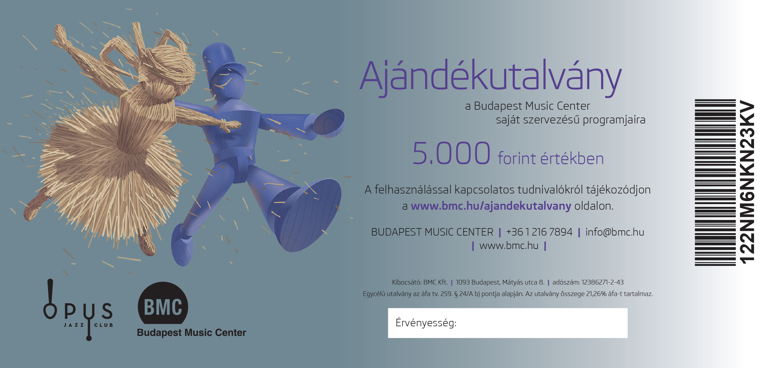 BMC Ajándékutalvány 5.000 Ft